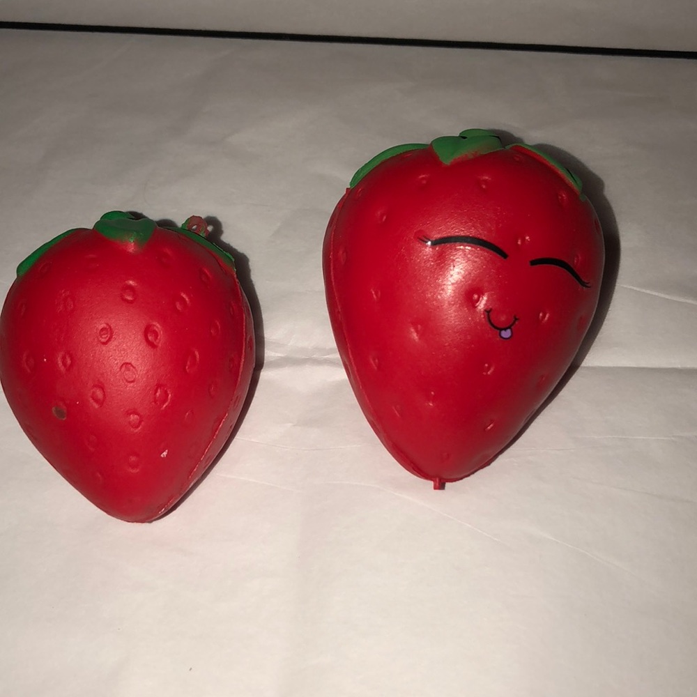 2 Strawberry Squishies